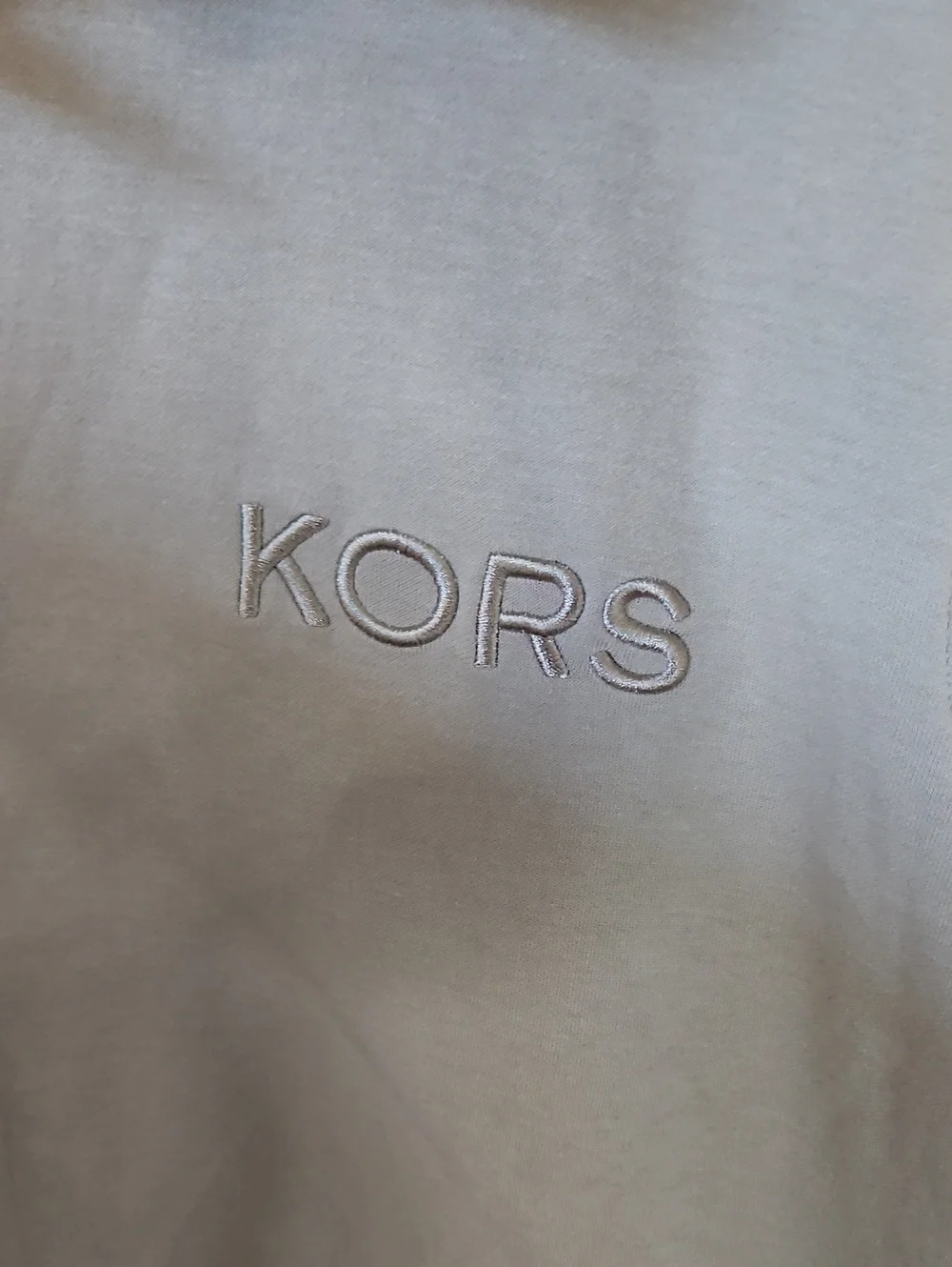 Michael Kors XL Men’s Light Beige Half-Zip KORS Sweatshirt